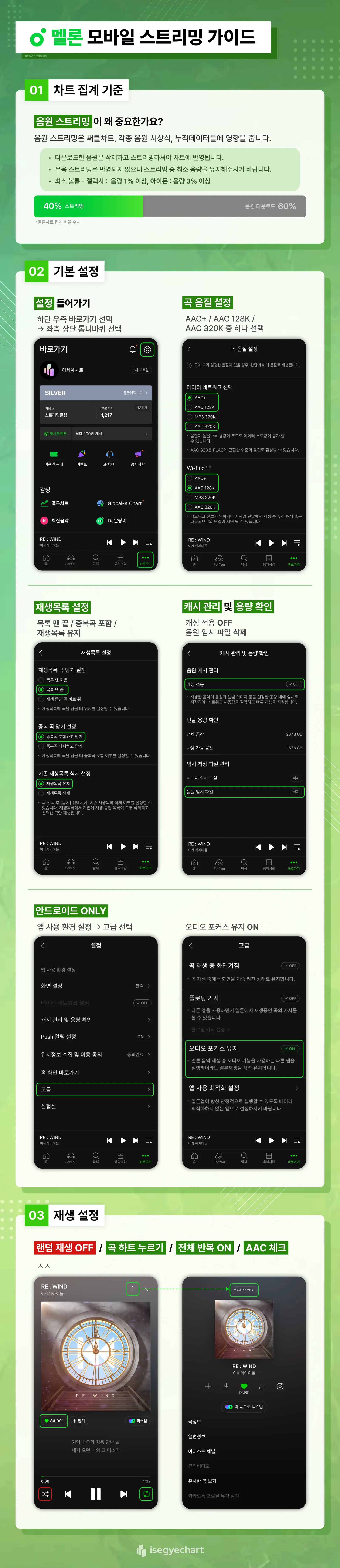 멜론 모바일 스트리밍 가이드 스트리밍 가이드