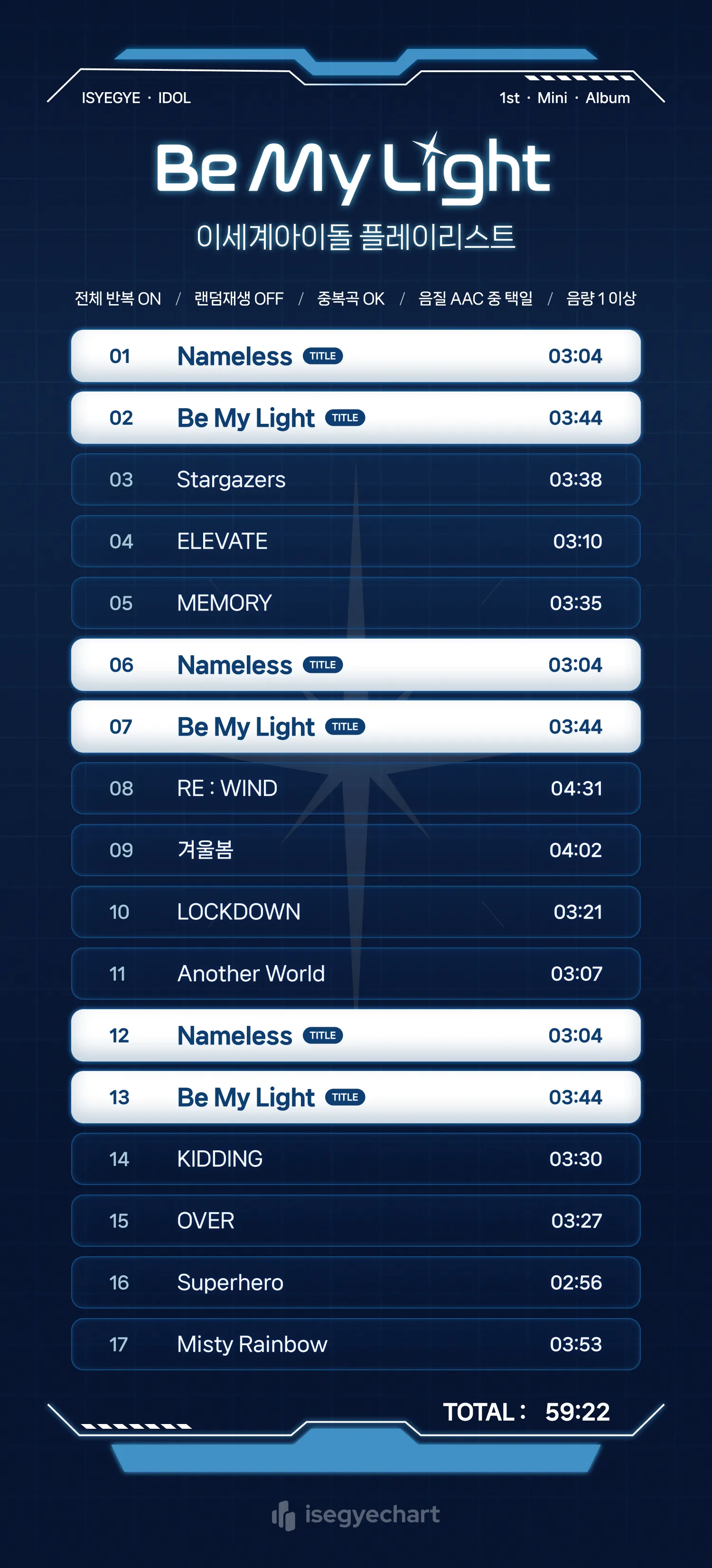 이세계차트 추천 플레이리스트 스트리밍